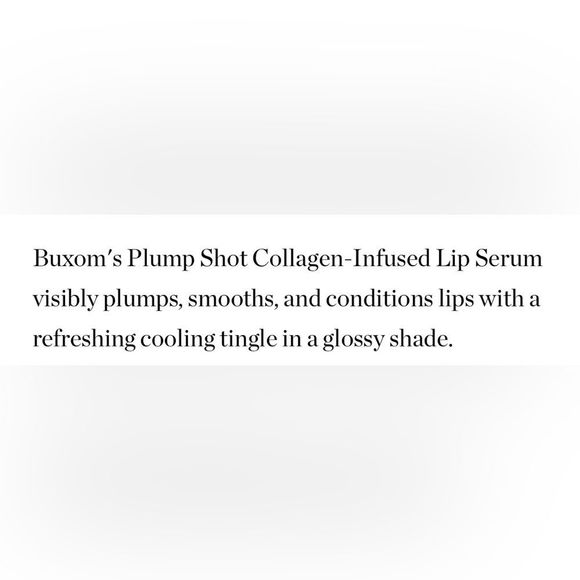 $7โค๏ธโ๐ฅ LAST 1! BUXOM Plump Shot Collagen Infused Lip Serum FILLER NEW Plumping - Picture 6 of 9